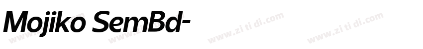Mojiko SemBd字体转换